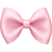 Cute light pink bow sticker
