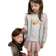 serene girl with closed eyes sticker