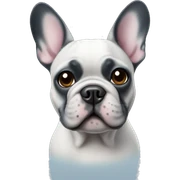French bulldog blue sticker