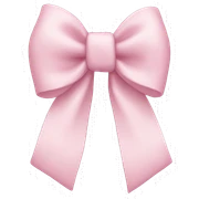 Light pink bow sticker