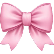 Baby pink bow sticker