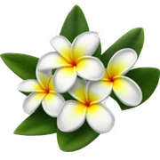 plumeria flower sticker