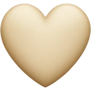 Beige heart  sticker