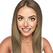 smiling girl with jewelry sticker