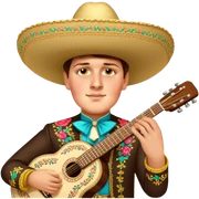 Mariachi Guitarist sticker