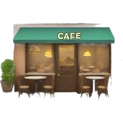 cafe sticker