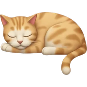 Sleeping cat sticker