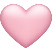 A light pink heart sticker