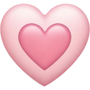 light pink heart sticker