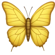 yellow butterfy sticker