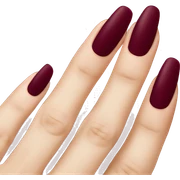 Burgundy nails  sticker
