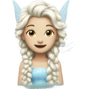 Snow fairy sticker