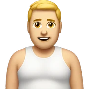 Fat gay guy sticker