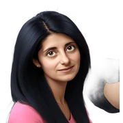 realistic portrait of girl sticker