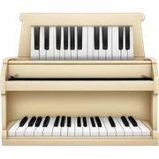 piano with double keyboards sticker