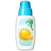 Sunscreen bottle sticker