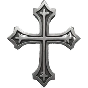 Metal cross sticker