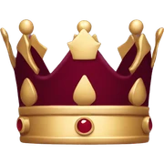 burgundy crown  sticker