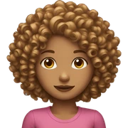 curly girl sticker