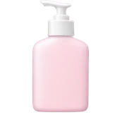 Light pink lotion bottle sticker