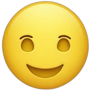 Smiling yellow Circle Emoji sticker