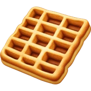 Waffel mit Puderzucker sticker