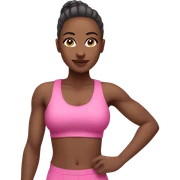 Gym girl in pink outfit sticker