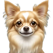 Long haired chihuahua sticker