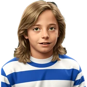 realistic portrait of a boy sticker