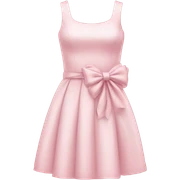 pastel pink dress bow sticker