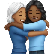 friends hug women  sticker