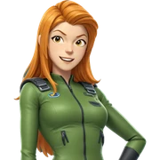 smiling girl in pilot suit sticker