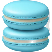 light blue macaroon sticker
