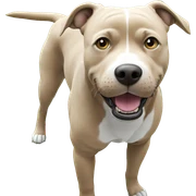 realistic dog on grass sticker