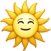 sun looking for a child sticker