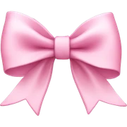 Light pink bow sticker