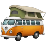 Camping bus sticker