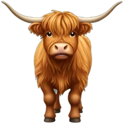 highland cow sticker