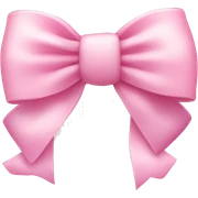 baby pink bow  sticker