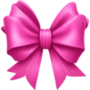 Pink bow sticker