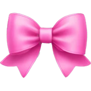 Pink bow sticker