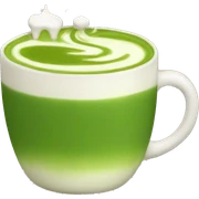 Matcha latte sticker