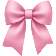 light pink bow on light pink bow sticker