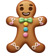 Pastel gingerbread man sticker