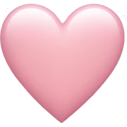 Light pink heart  sticker