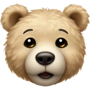 beige teddy bear sticker