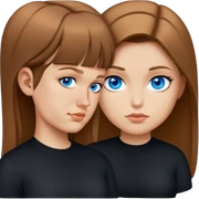 female, wearing black shirt sticker