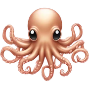 Rose gold octopus mad sticker