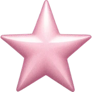 pale pink star sparkle sticker