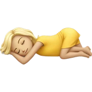 blonde girl sleeping  sticker